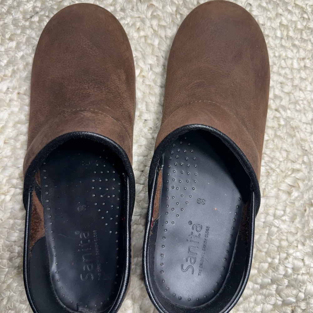 Sanita Brown Clogs